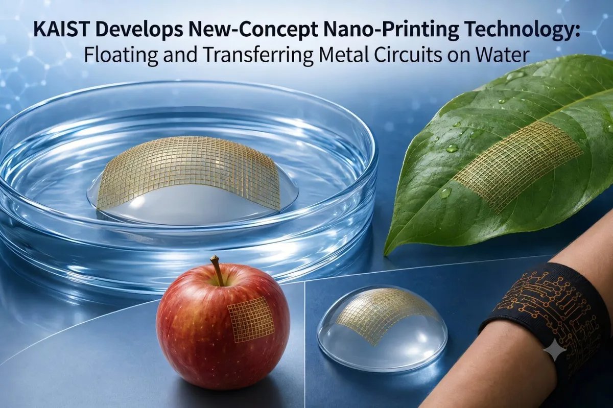 South Korean team transfers nanocircuits onto leaves via water