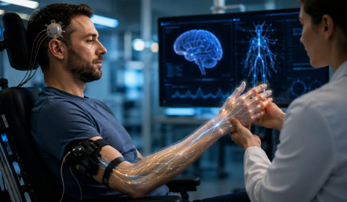 Neural implant restores touch, movement in paralyzed man
