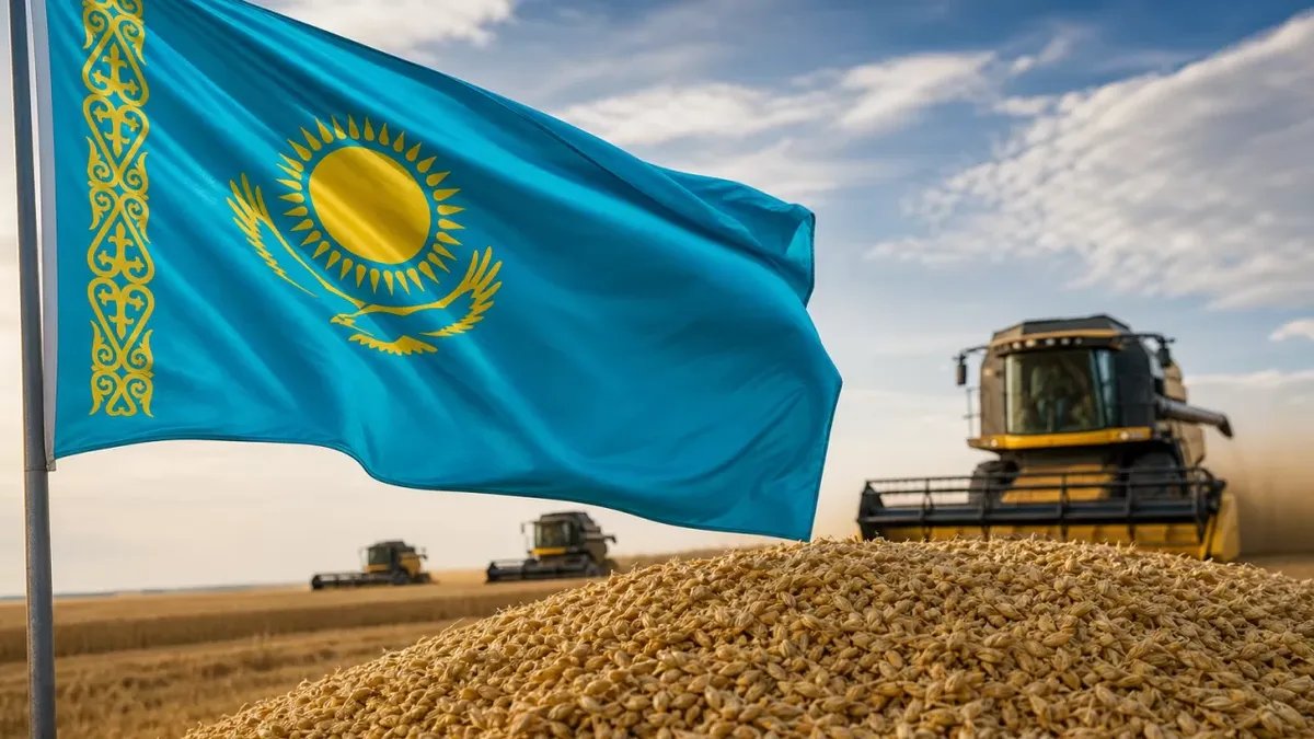 Казахстан установил рекорды по экспорту зерна и семян льна в I полугодии 2026 года