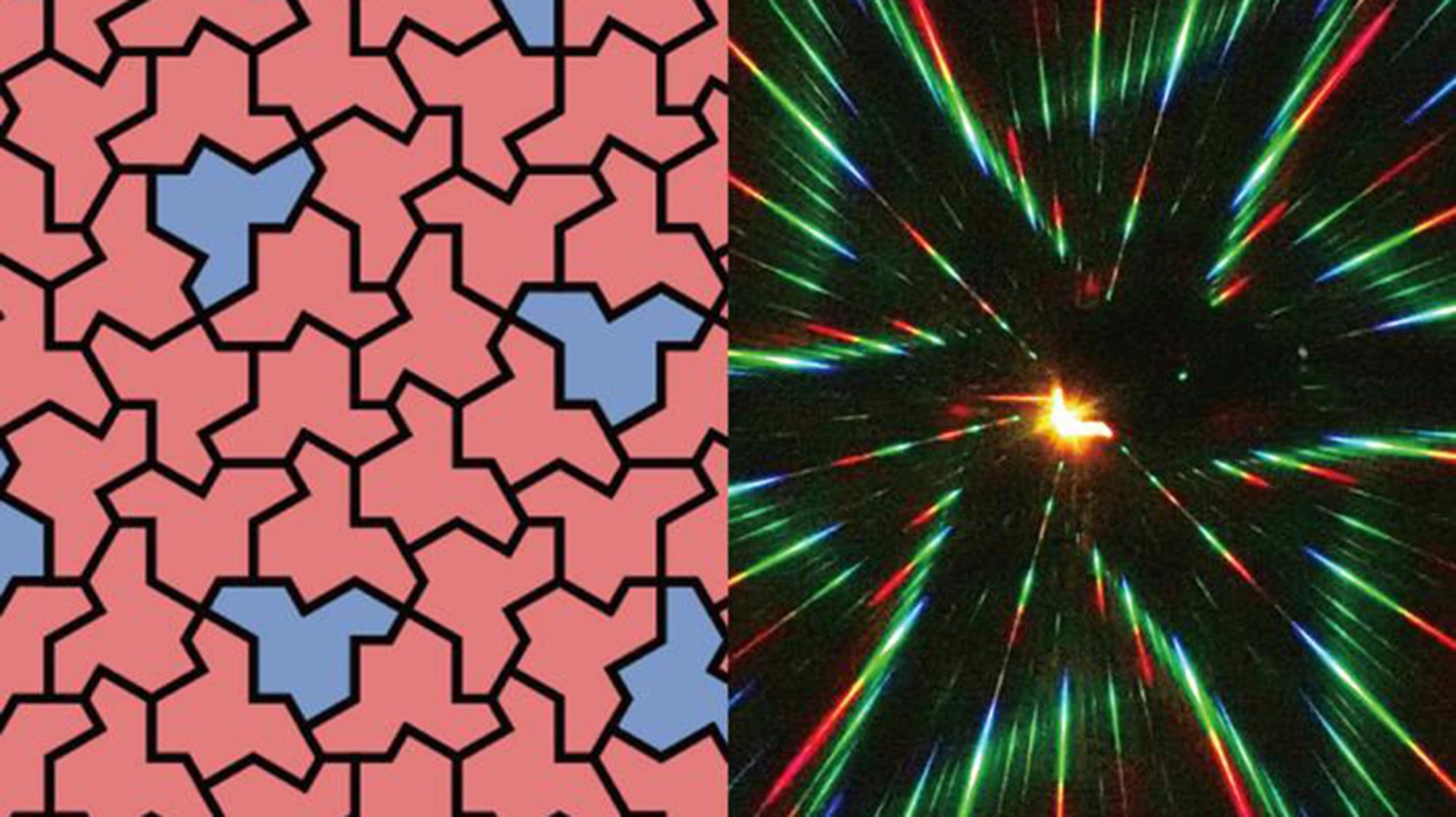 Physicists build crystal from 13-sided 'einstein' tile, bending light into pinwheel pattern
