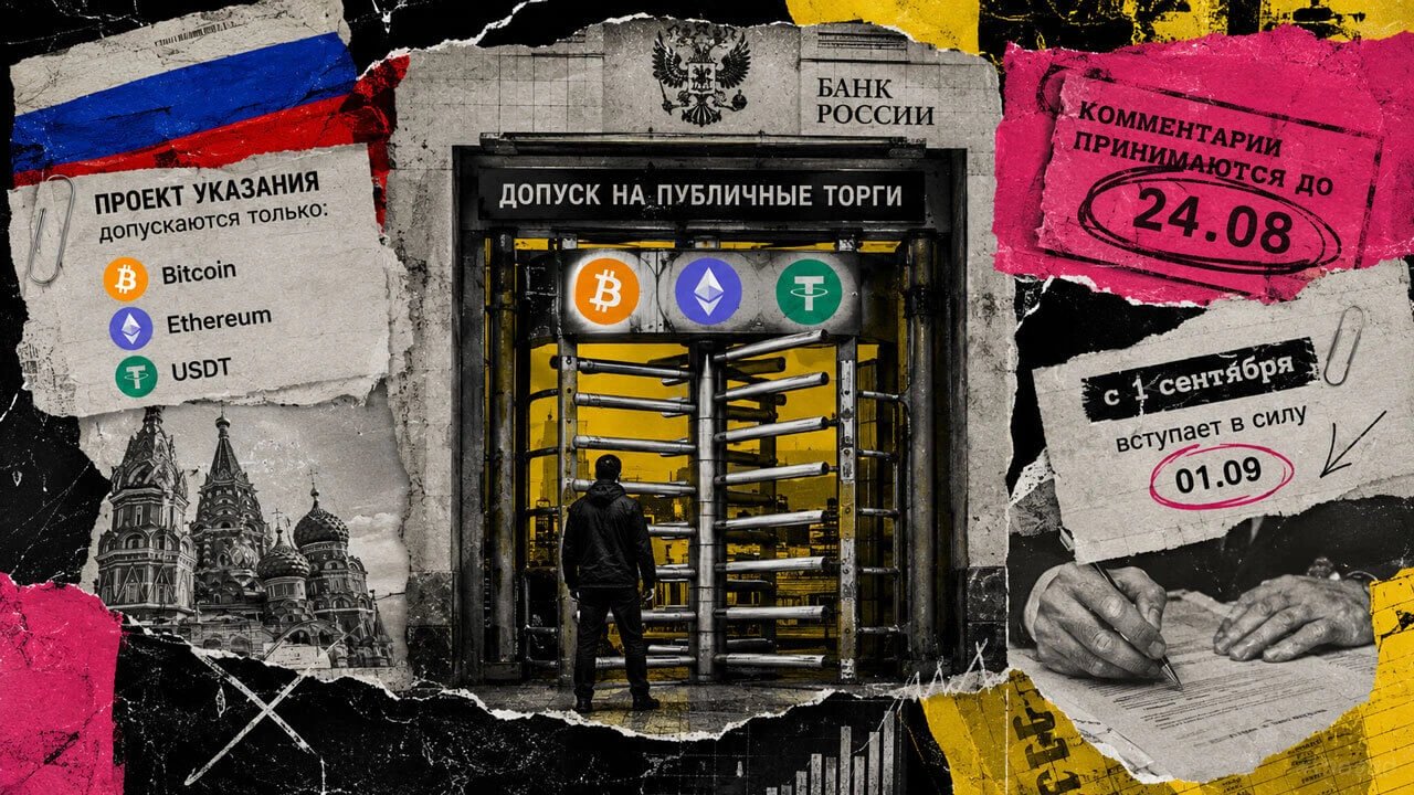 Банк России предложил открыть публичные торги биткоином, Ethereum и USDT с лимитом ₽300 тыс.