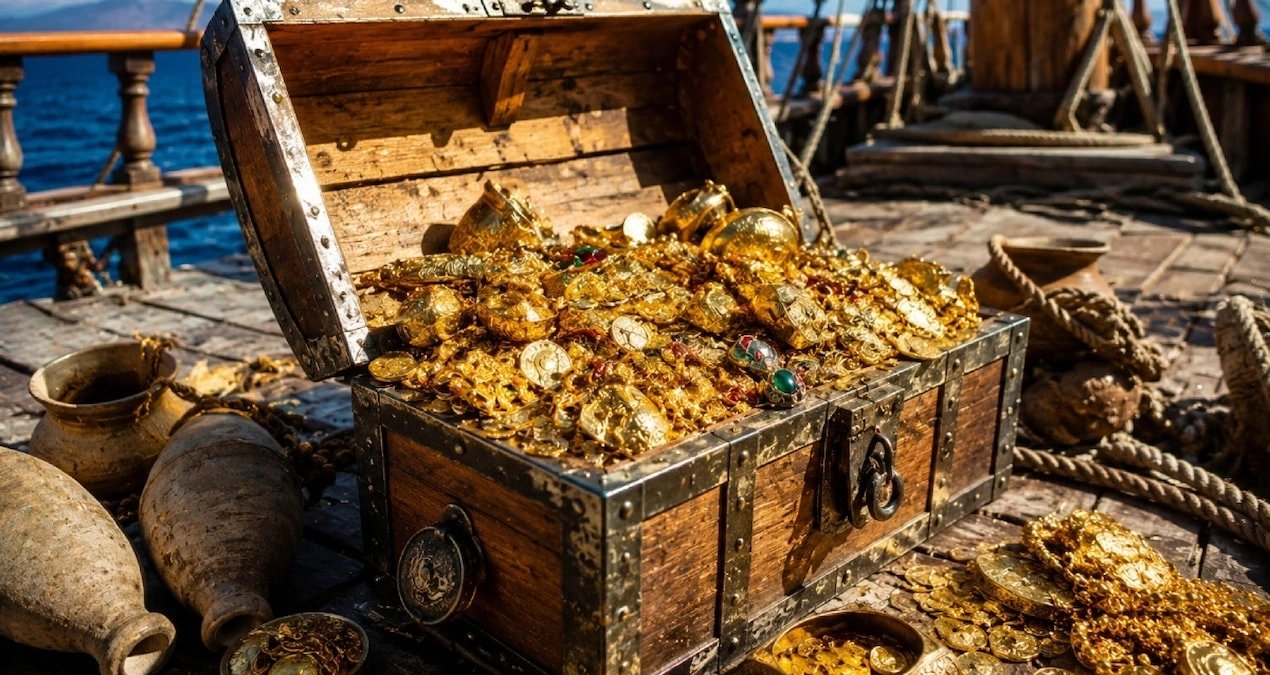 Хорватия жағалауында 600 грамнан астам византия алтыны табылды