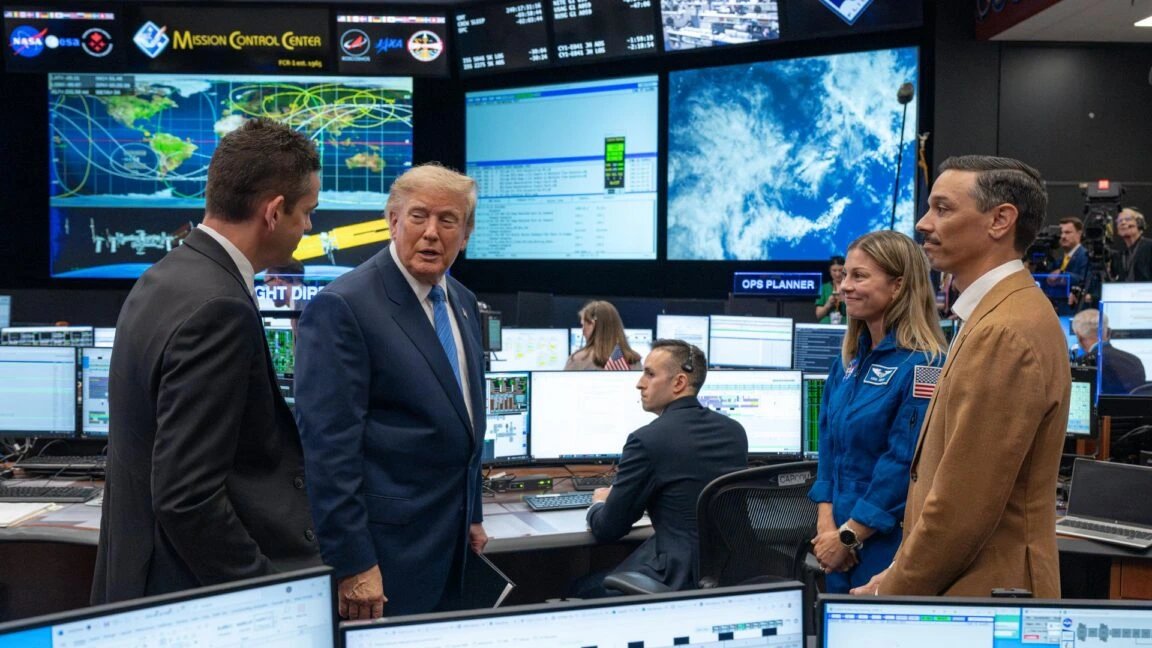 Trump calls into NASA news conference to congratulate Roman telescope launch
