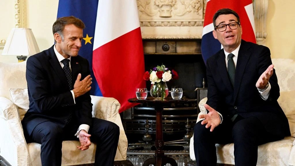 Burnham hosts Macron for talks on small boats and defence