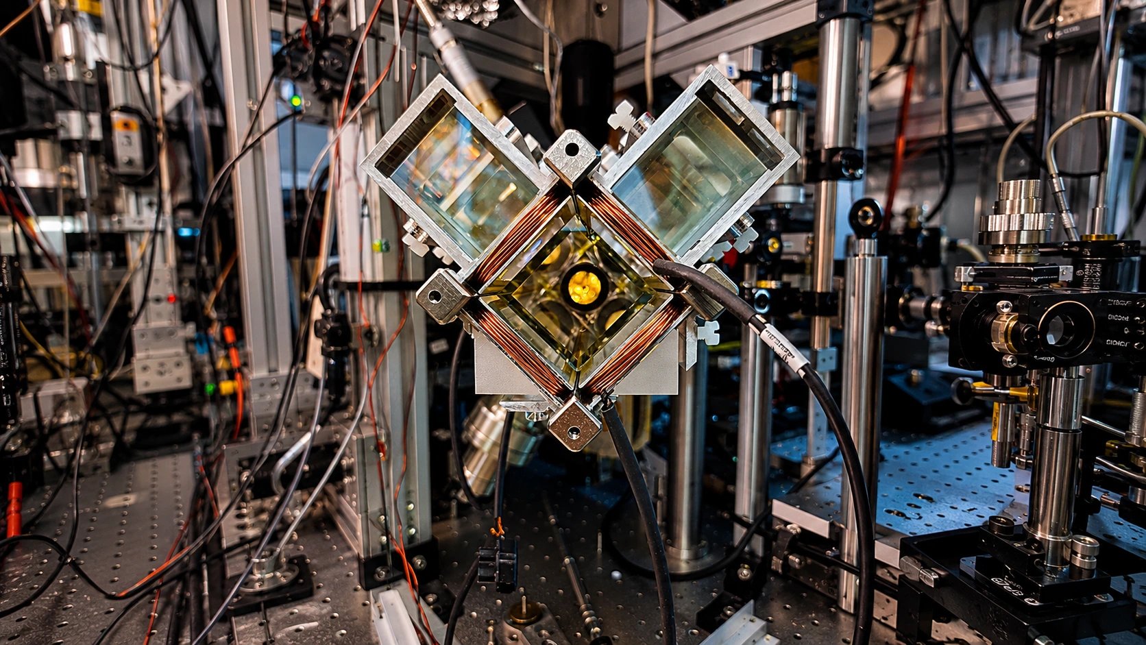 Physicists measure quantum shift from falling atoms in first