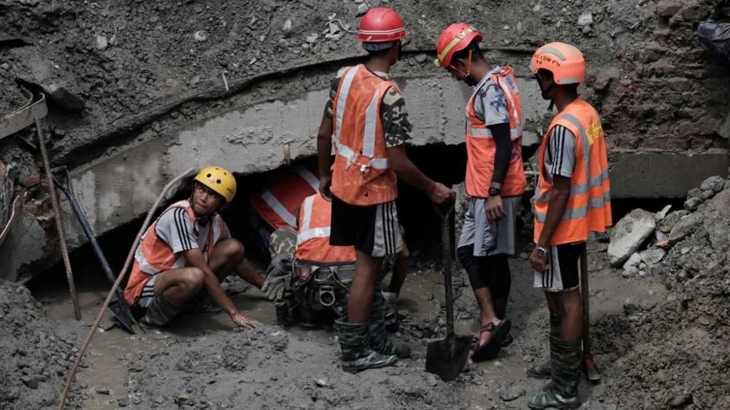 Nepal rescuers pull two men alive from hydropower tunnel nine days after flood