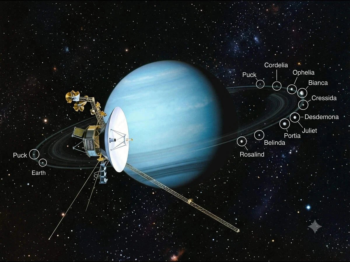 Voyager 2's 1986 Uranus flyby occurred during rare solar wind, study finds