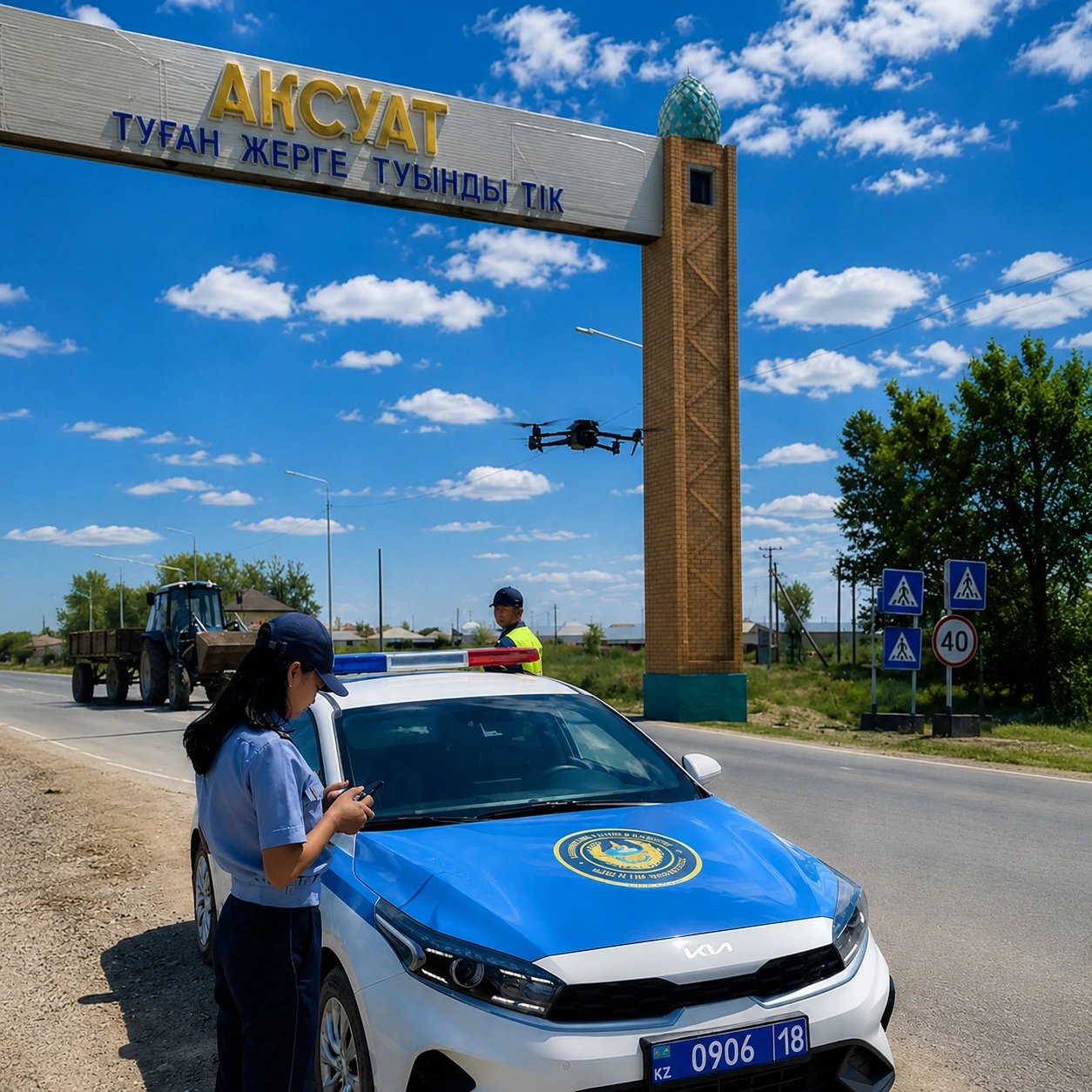 Kazakhstan Police Deploy Drones to Catch Traffic Violators