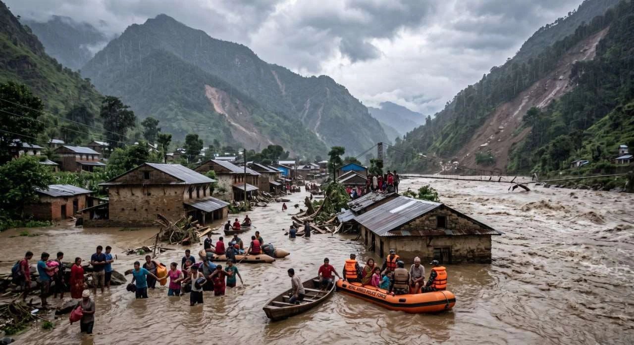 Nepal declares national mourning for 1,300 flood victims in Rasuwa