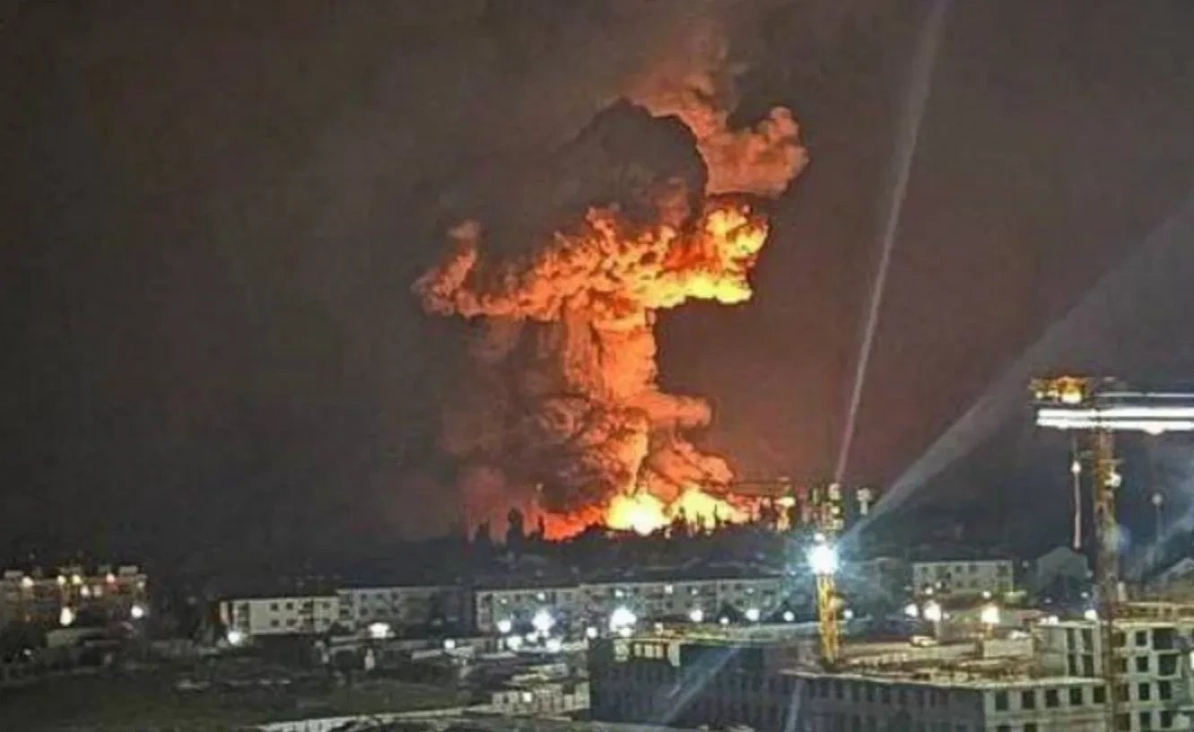 Drones strike Russia's Novorossiysk port, igniting fuel terminal fire