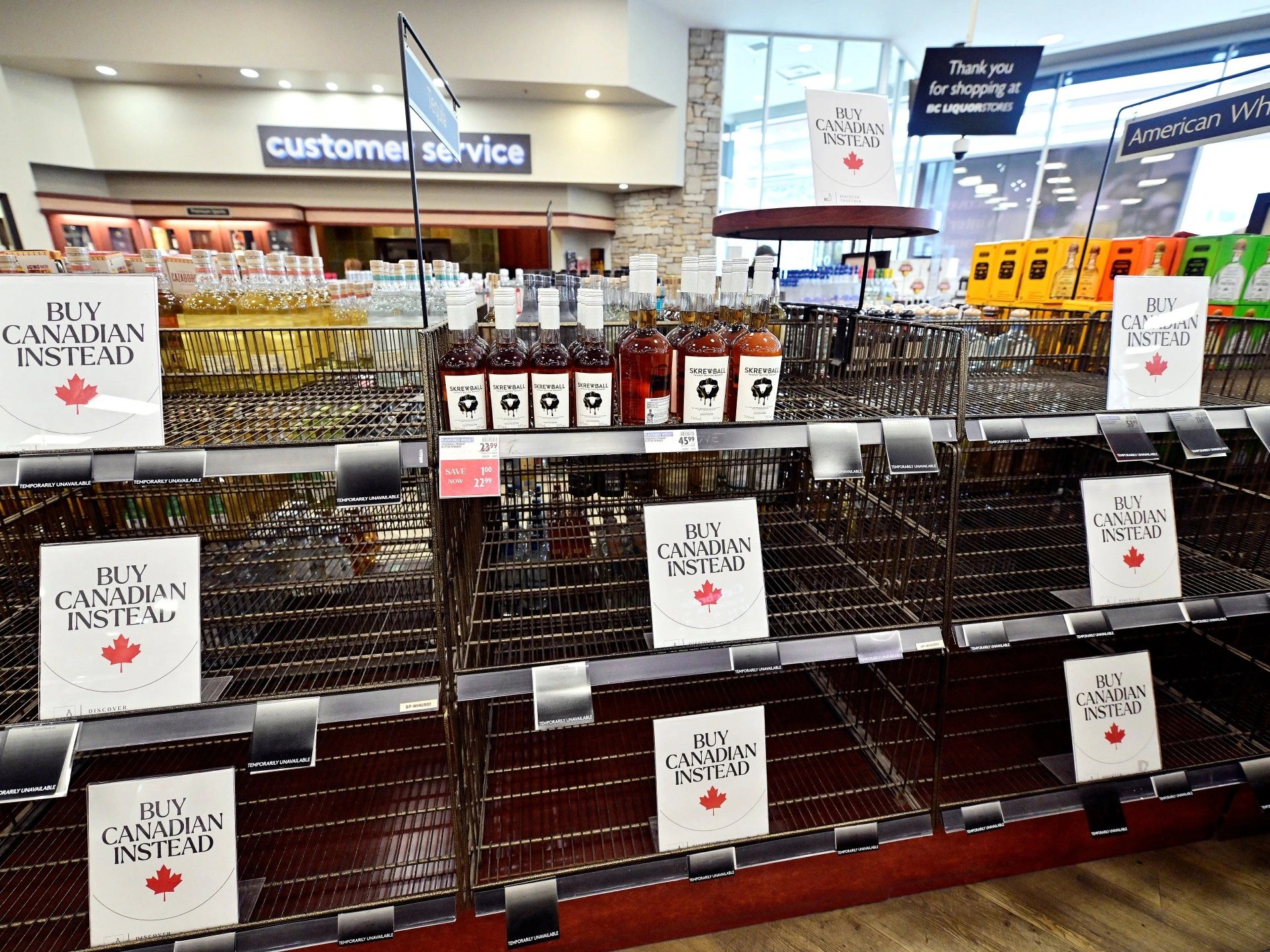 Canadian shoppers turn to local goods as US trade war escalates