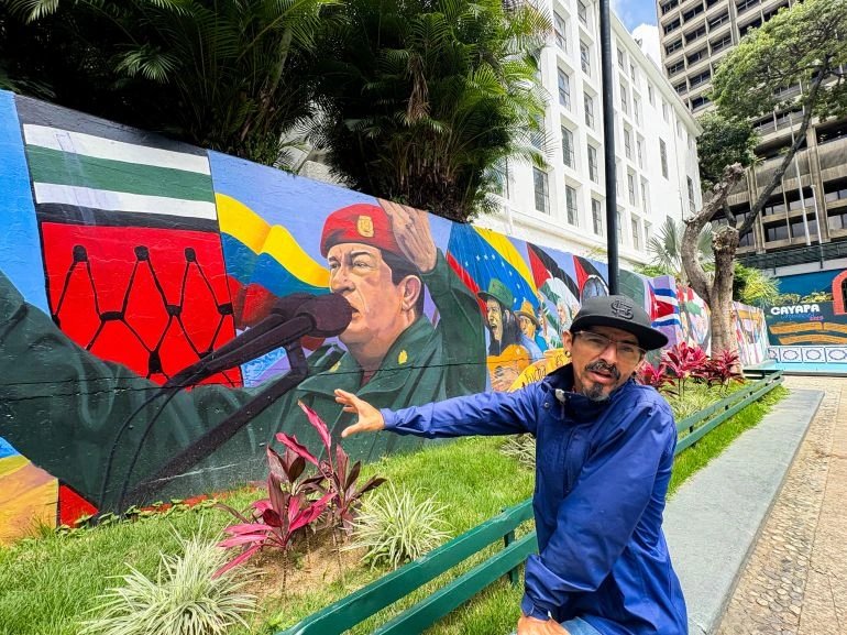 Chavez murals vanish as Venezuela rebrands under US pressure