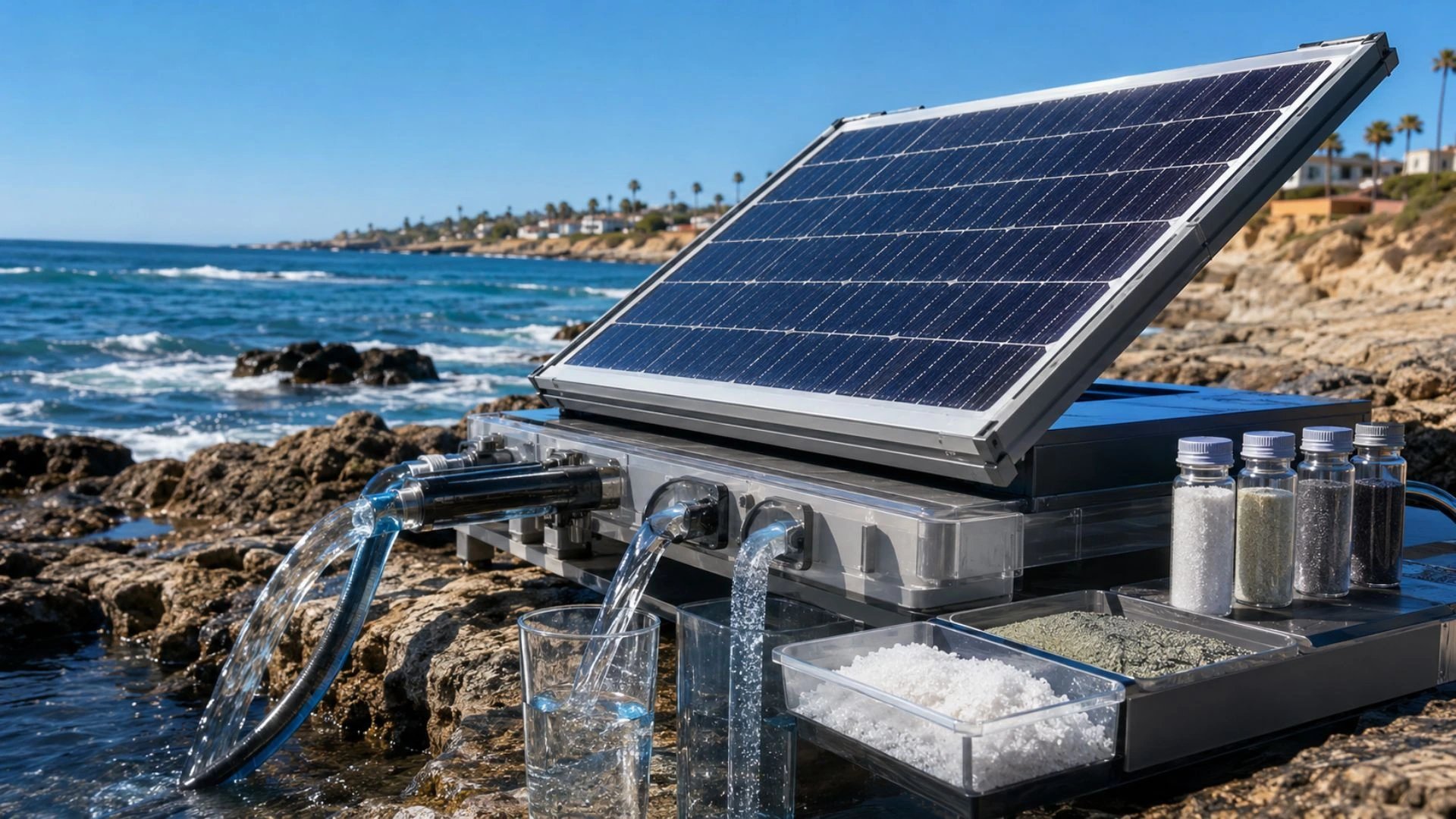 Rochester team unveils solar desalination that extracts lithium