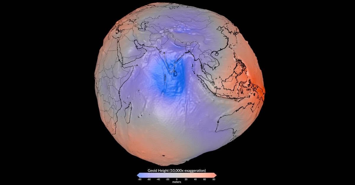 Earth's solid shell becomes less flattened at poles, study finds