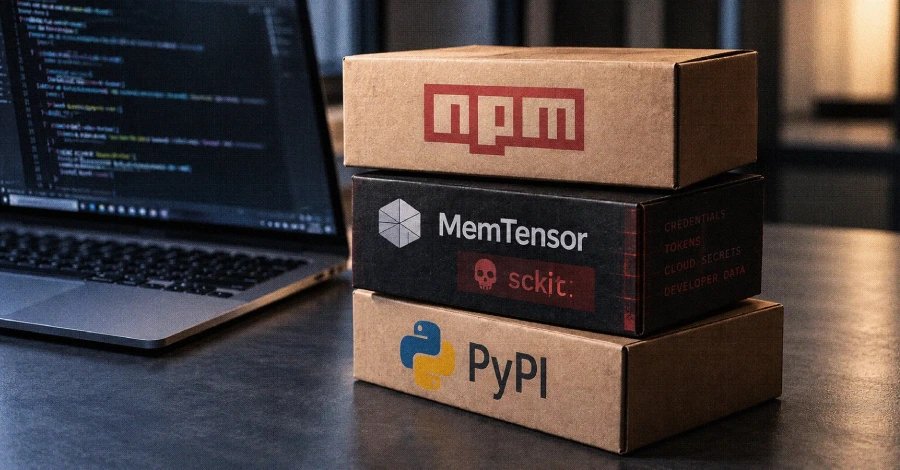 Вредоносные пакеты MemTensor распространяют стилер sckit через npm и PyPI