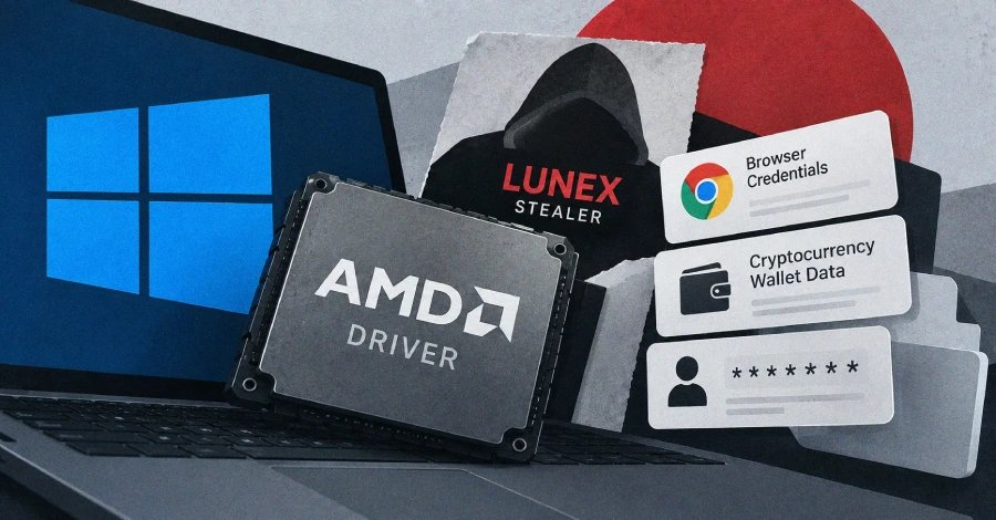 Стилер Lunex использует драйвер AMD для отключения защиты и кражи данных браузеров