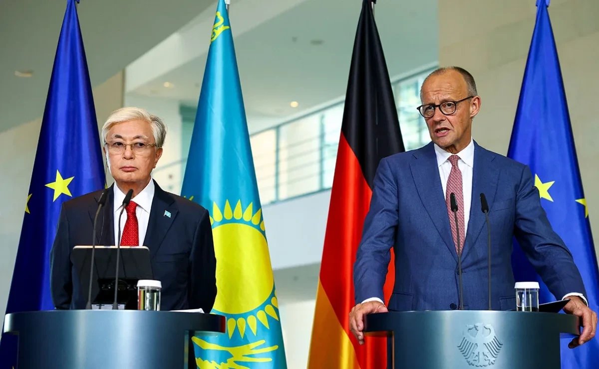 German Chancellor Merz says Berlin seeks Kazakh oil to replace Russian supply