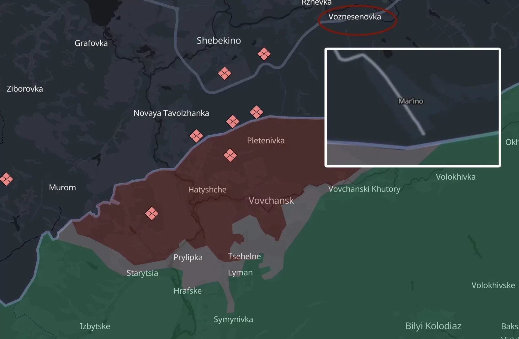 Russian forces take control of Nova Kozacha in Kharkiv region
