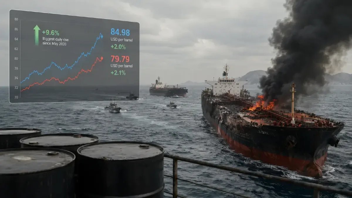 Цены на нефть выросли на 8% после атак на танкеры в Ормузском проливе