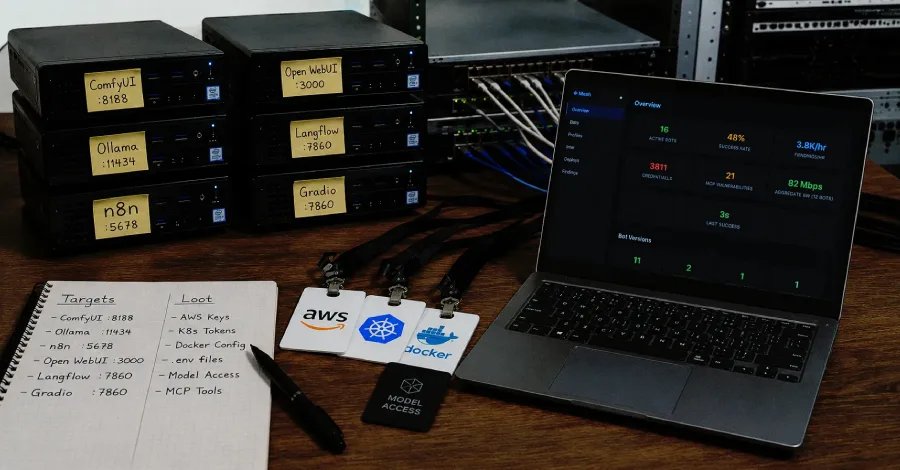 Ботнет NadMesh атакует открытые AI-сервисы, похитил 3 811 ключей AWS