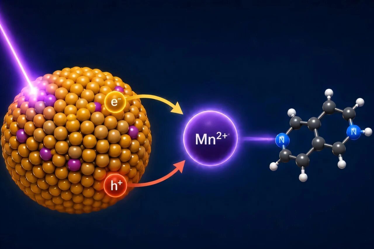 Los Alamos scientists demonstrate manganese-doped quantum dots drive chemical reduction