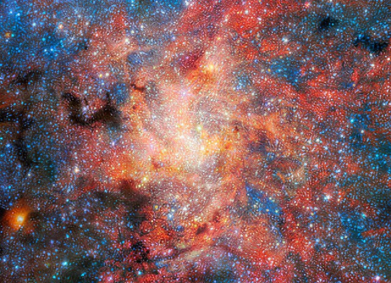 Webb reveals oxygen-rich dust and water surviving near Milky Way's central black hole