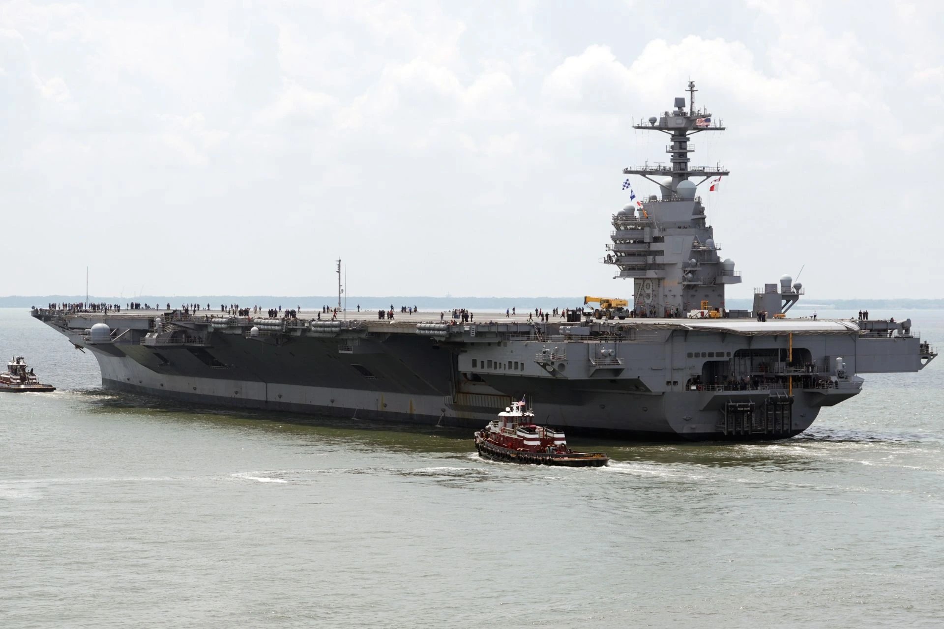 USS John F. Kennedy departs Newport News to begin acceptance trials