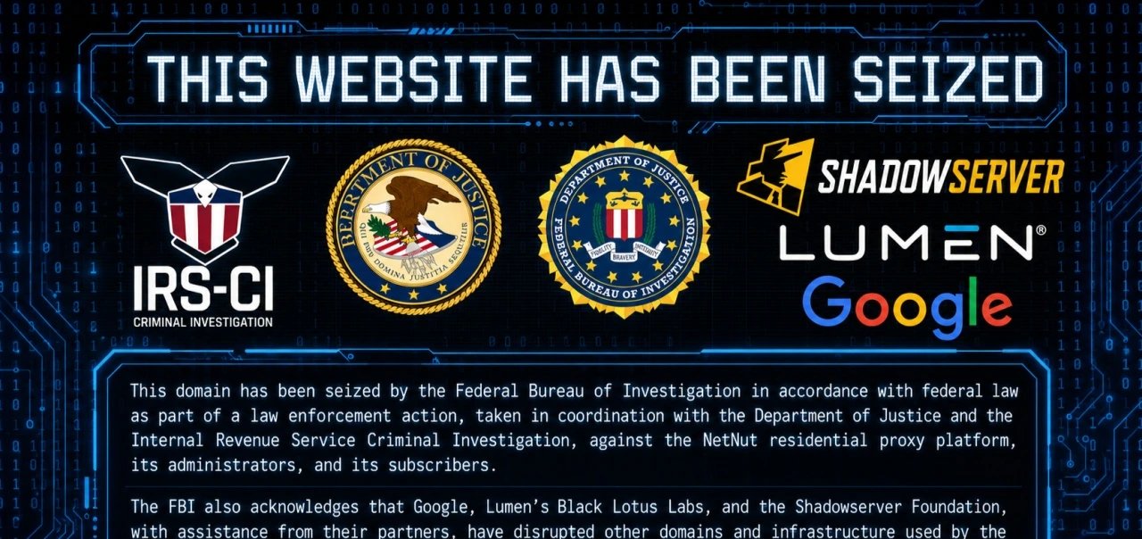 ФБР мен Google 2 миллион құрылғыны басып алған NetNut прокси желісін бұғаттады