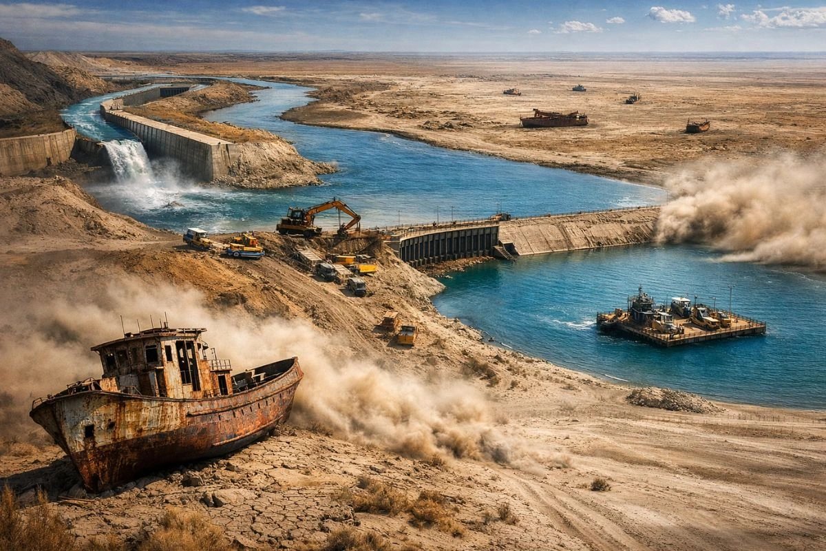 Aral Sea dried seabed has emitted 748 million tonnes CO2 since 1960s