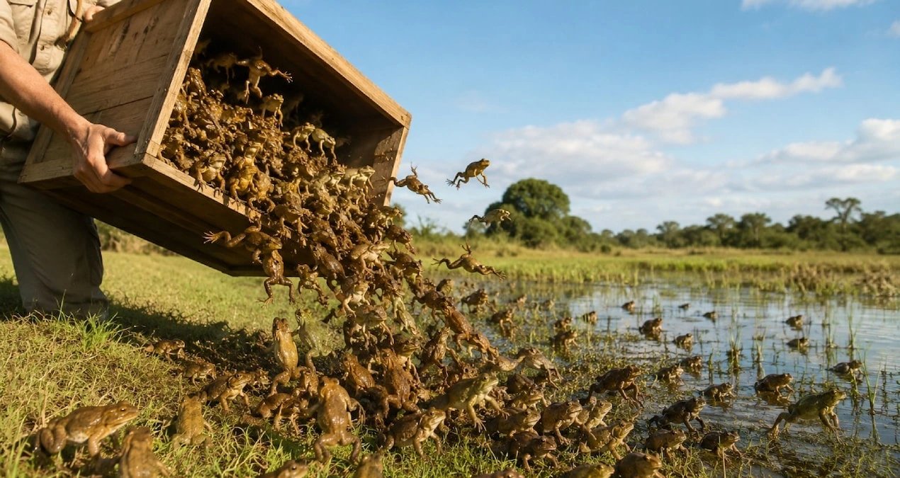 Australia's 1935 cane toad release became a 200-million invasive species crisis