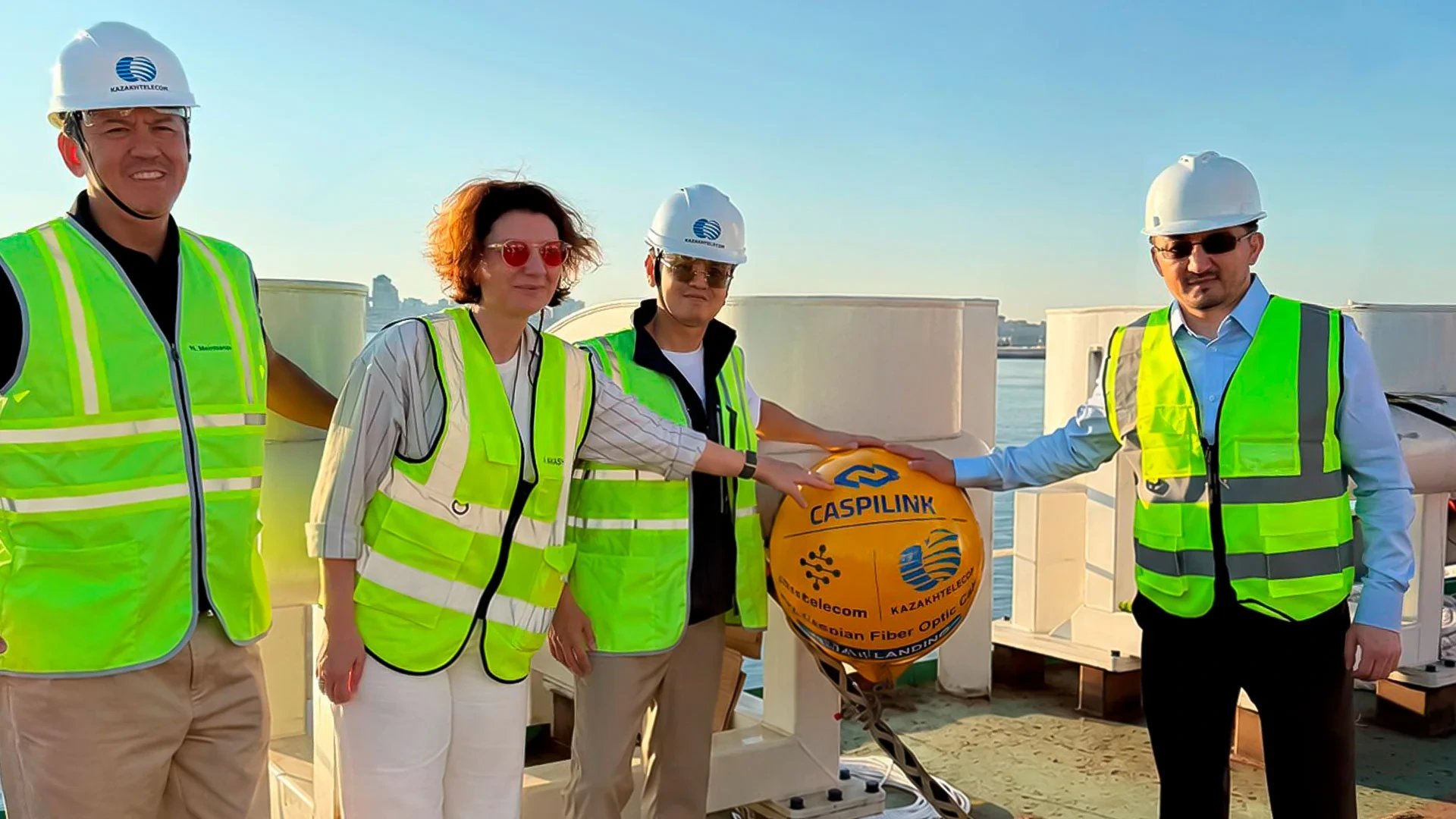 Kazakhstan and Azerbaijan complete subsea fiber-optic cable across Caspian