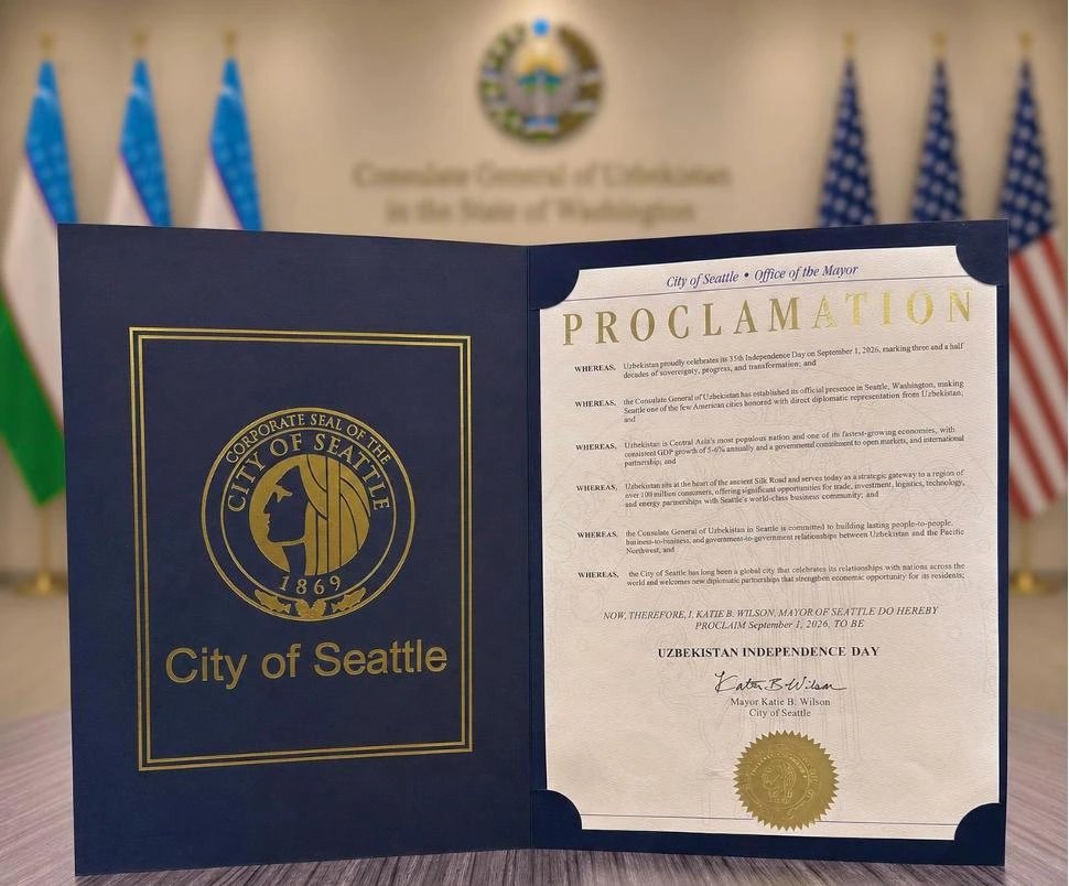 Seattle declares September 1 Uzbekistan Independence Day