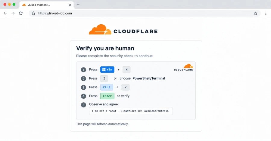 Microsoft раскрыла вариант ClickFix TerminalFix с поддельными CAPTCHA Cloudflare