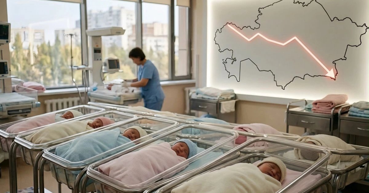 Рождаемость в Казахстане снижается четвёртый год после пика 2021 года