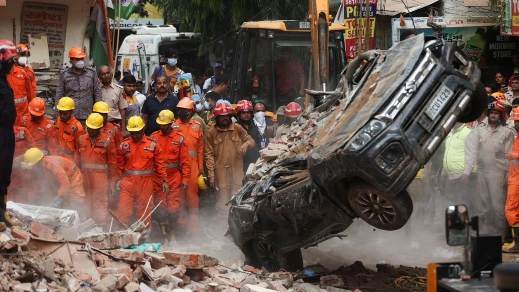 Delhi student hostel collapses, dozens feared trapped