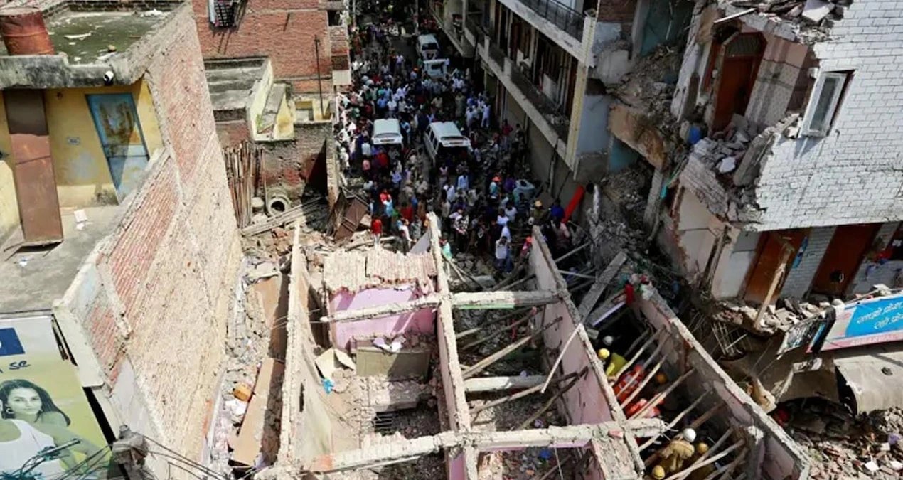 New Delhi building collapse kills 2, injures 7 during basement repairs