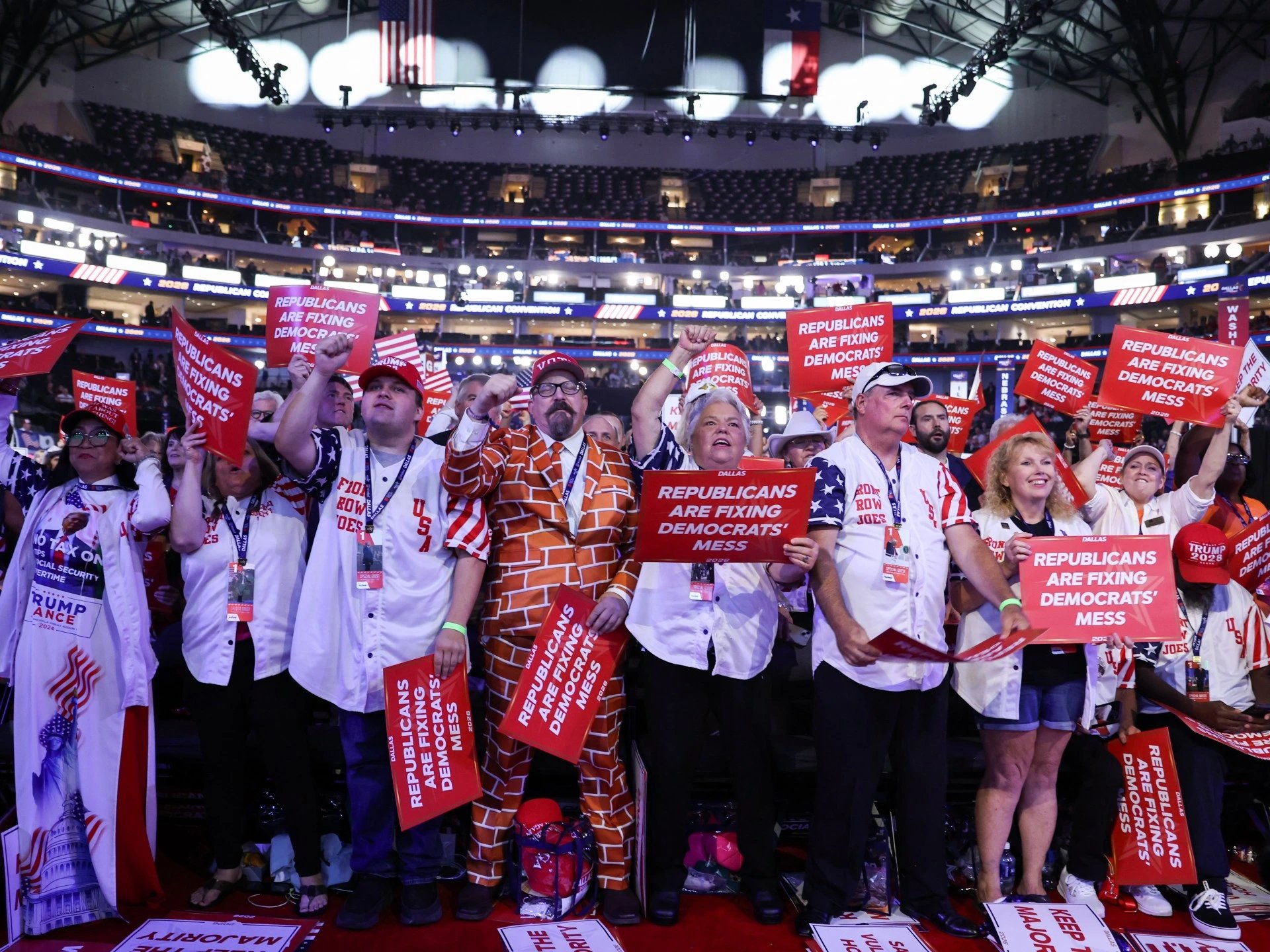 Iran war and oil prices shadow Trump at Dallas Republican convention