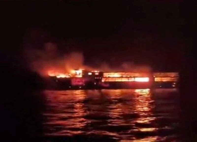 Five dead, over 80 missing after ferry fire off Palawan, Philippines