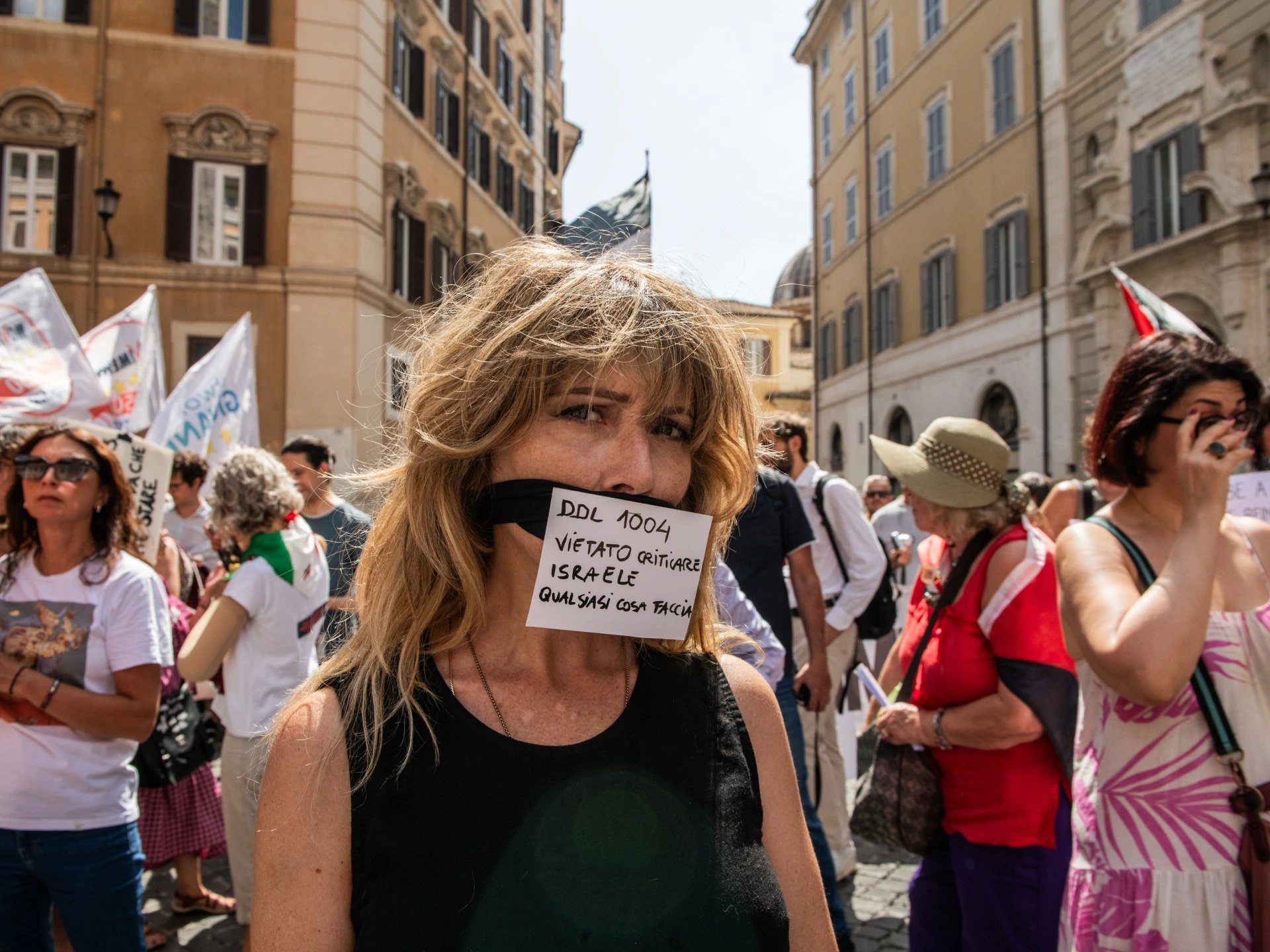 UN expert Albanese, protesters oppose Italy anti-Semitism bill