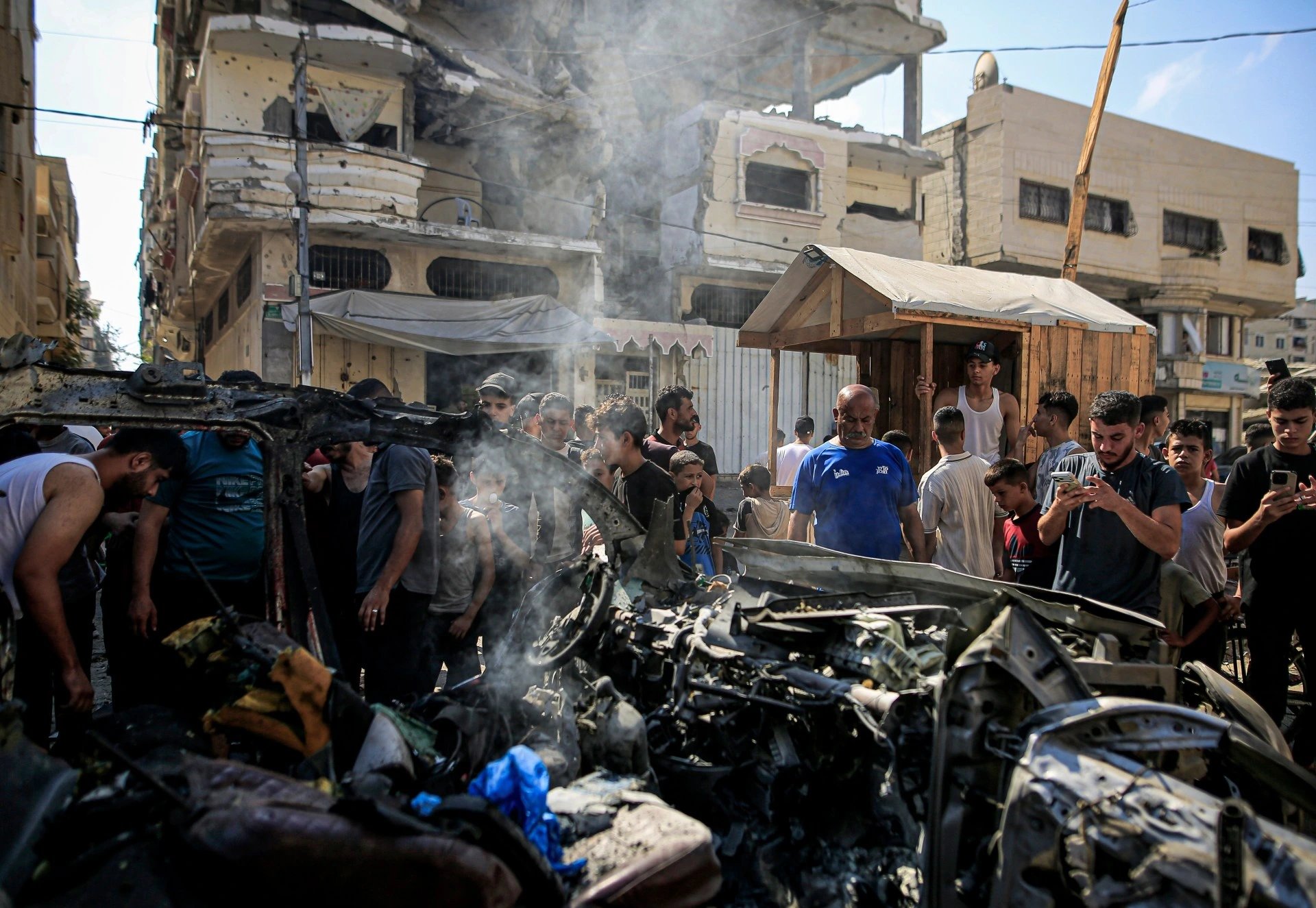 Israeli strike on Gaza City vehicle kills two Palestinians