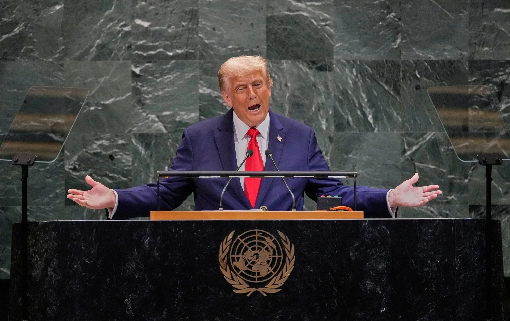 Trump urges all ICC member states to withdraw from court at UN General Assembly