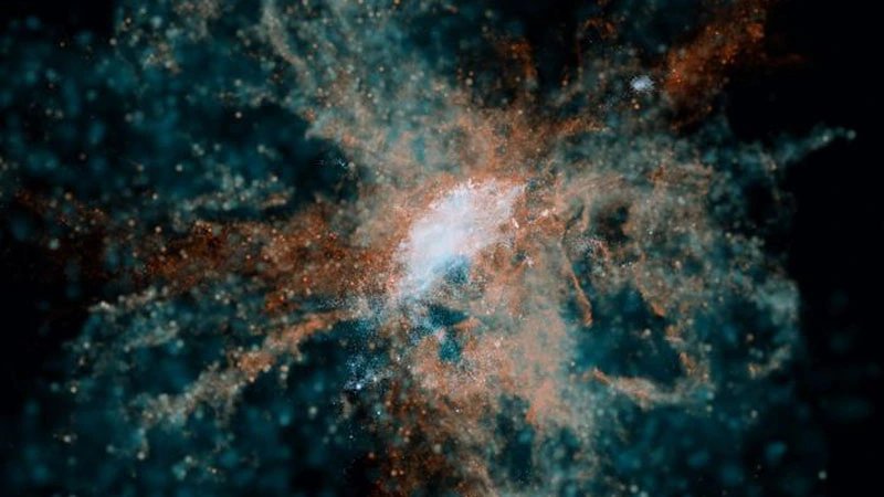 Webb telescope data hints at heavy elements in early universe galaxies